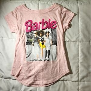 Girls 6X Pink Barbie Tshirt